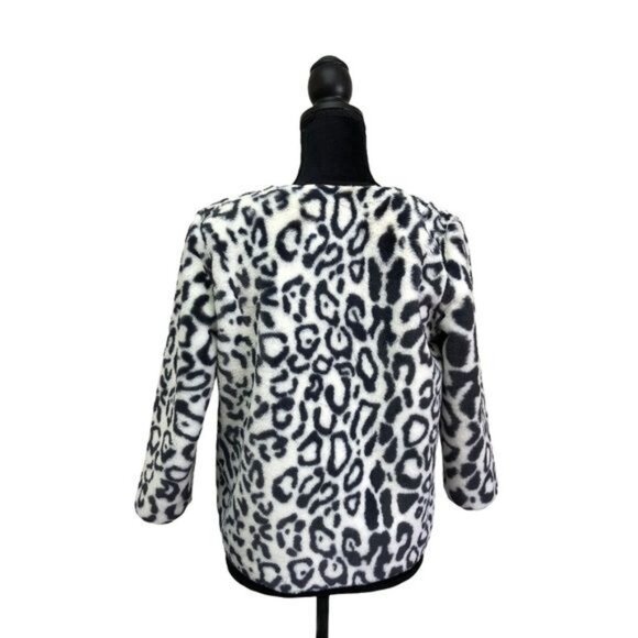 Lularoe Elegant Stella Leopard Print Faux Fur Jacket | Extra Small - Picture 2 of 9
